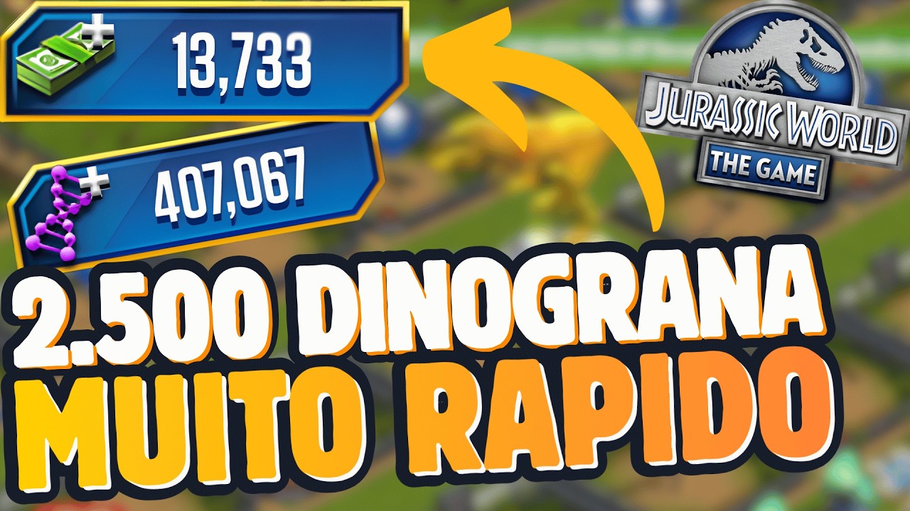 FARMEI TUDO NESSE VIDEO, E PRONETO QUASE PRONTO Jurassic World the Game