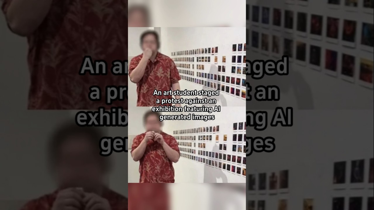 Art Student's Bold Protest Against AI Art #history #art  #painting #ai