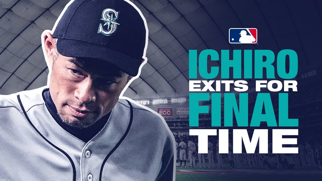 Ichiro exits his final game to a rousing ovation | イチローハイライト