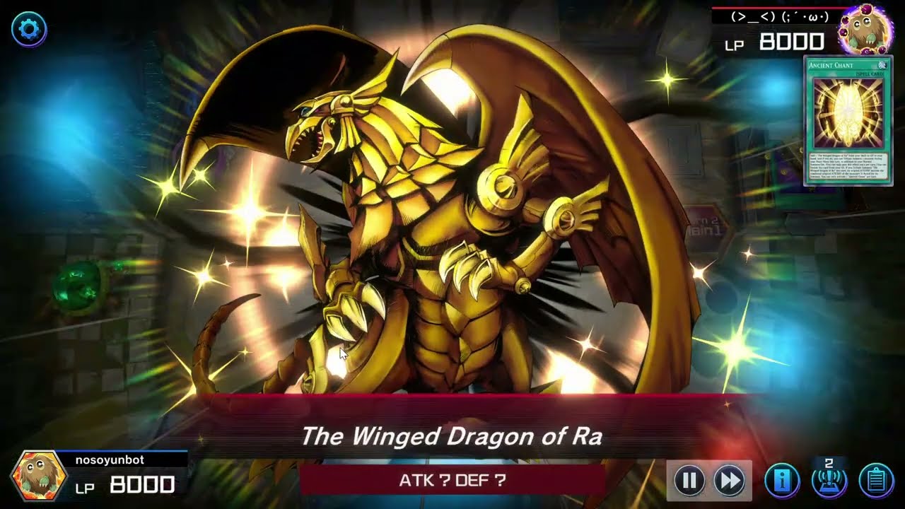 The Winged Dragon of Ra vs Galaxy Eyes Photon Dragon. Yugioh Master Duel