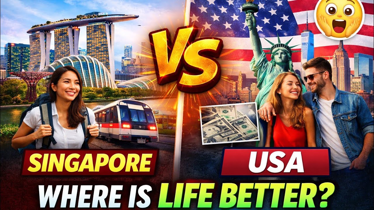 Singapore or USA — Which Country Gives a Better Life? | Where Is Life Actually Better in 2026..!!!!