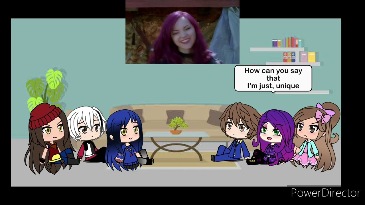 The Descendants React to Rotten to the Core #disneydescendants #gachalife