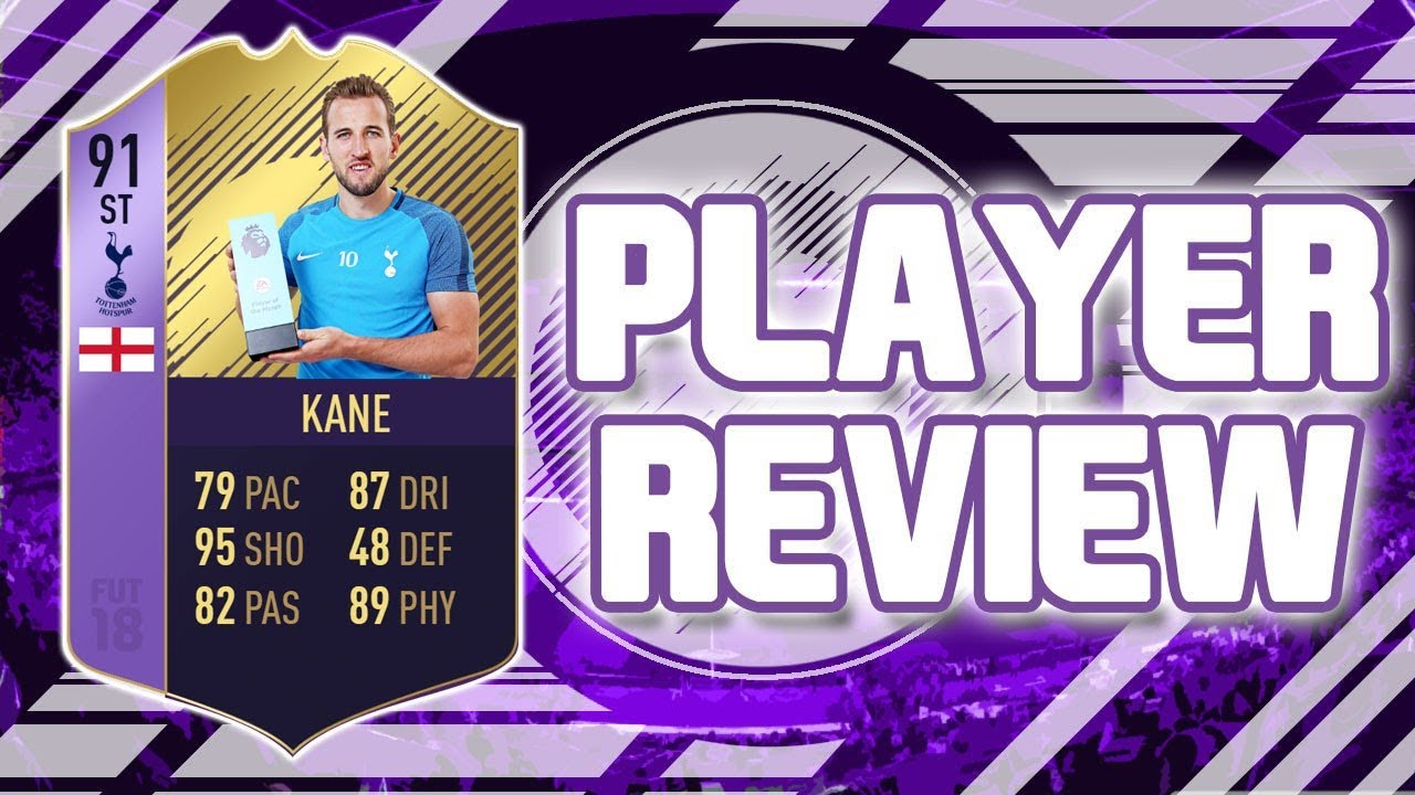 FIFA 18 - POTM 91 RATED HARRY KANE PLAYER REVIEW!!! FIFA 18 ULTIMATE TEAM PLAYER REVIEW!!!