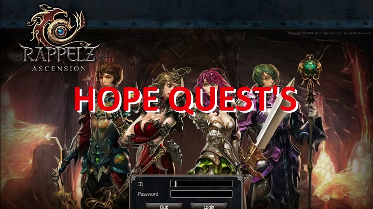 Rappelz - Hope Questline Guide (Lv 138-150) | Full Walkthrough & Tips