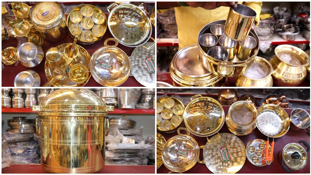 புது மனை புகு விழா🏡||சீர்வரிசை வாங்கியாச்சு||வெண்கலம் பித்தளை பாத்திரங்கள்||SRI MAHALAXMI METALS