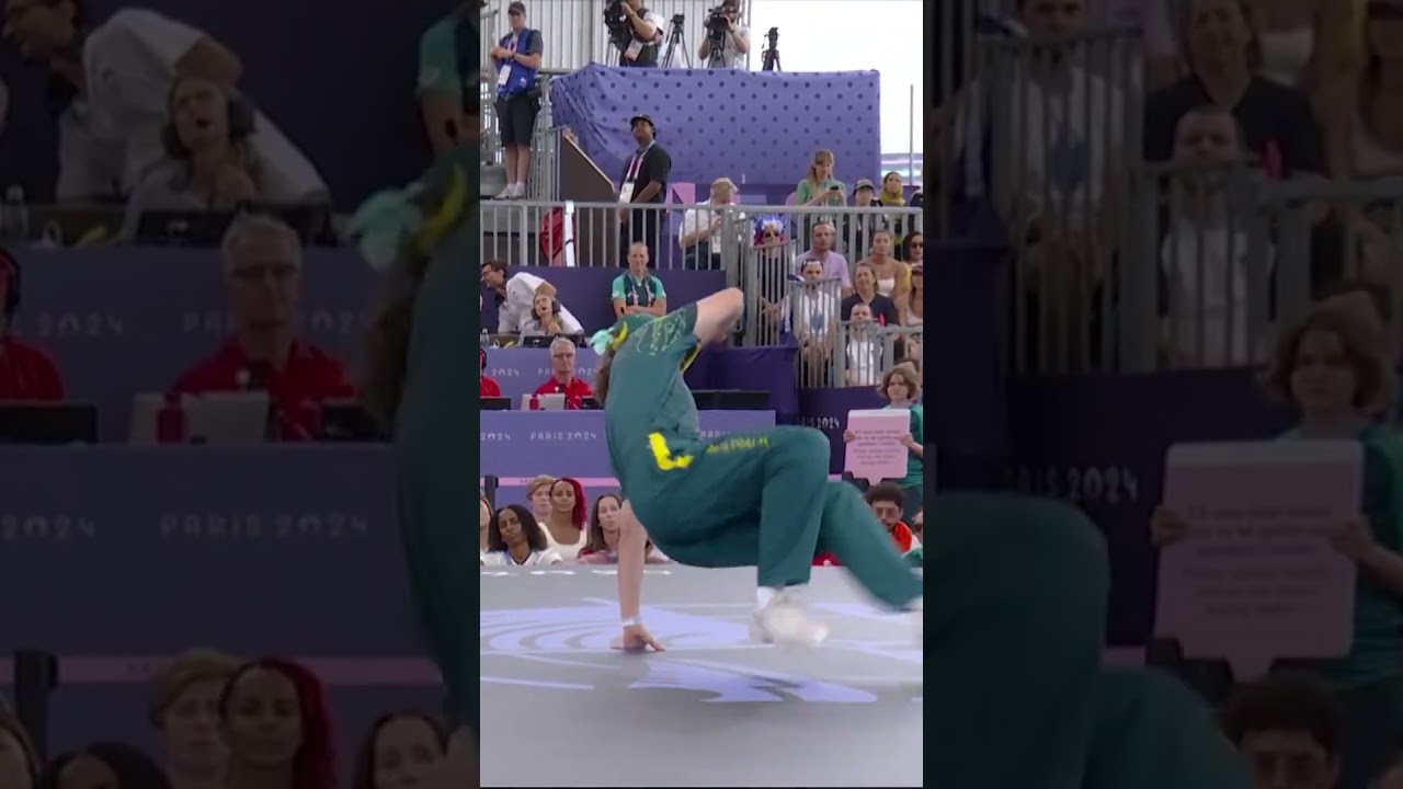 😂 La breakeuse Raygun, virale lors des JO, est ..... num&eacute;ro 1 mondiale ! #shorts #breakdance #memes
