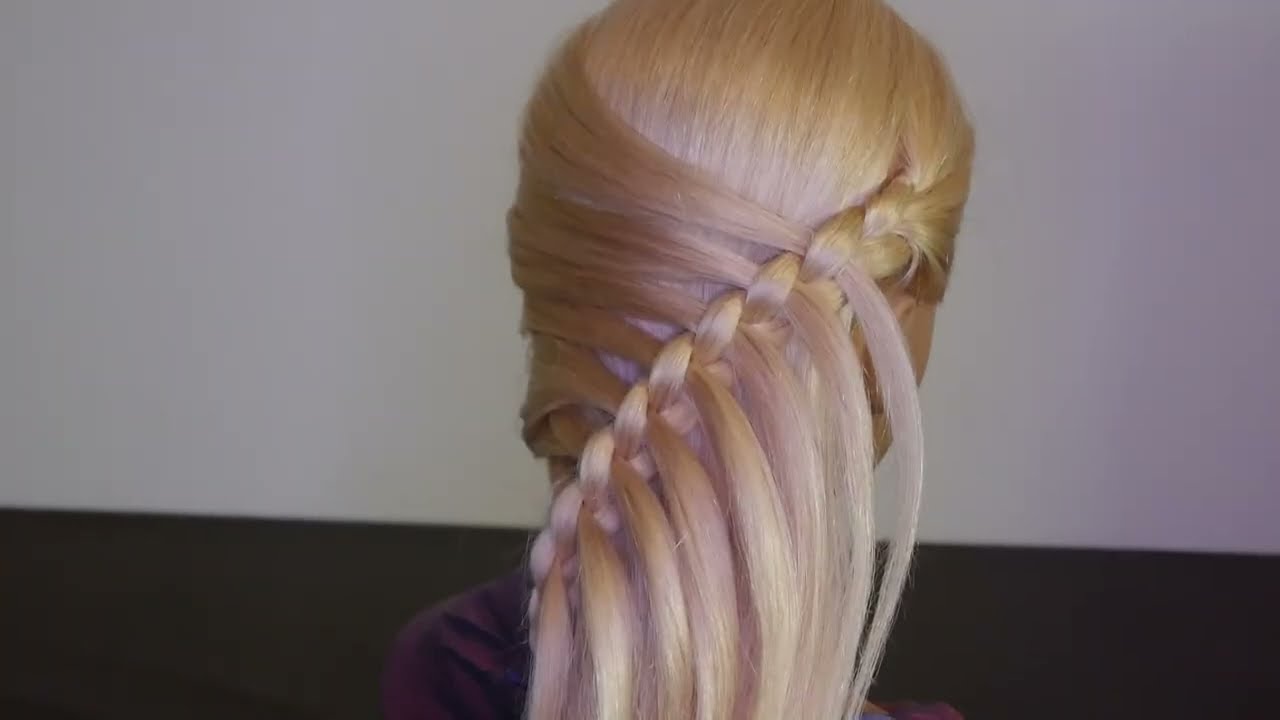 WASSERFALL ZOPF-FRISUR. SCHNELL und  EINFACH: ALLTAG/SCHULE/ARBEIT. SIMPLE/EASY BACK TO SCHOOL BRAID