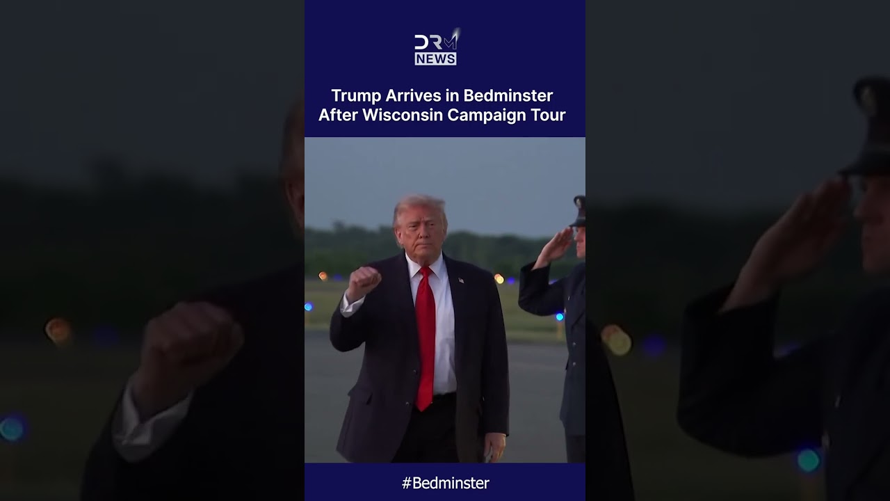 Trump Touches Down in Bedminster After Fire-and-Fury Wisconsin Rally | DRM News | AC1C