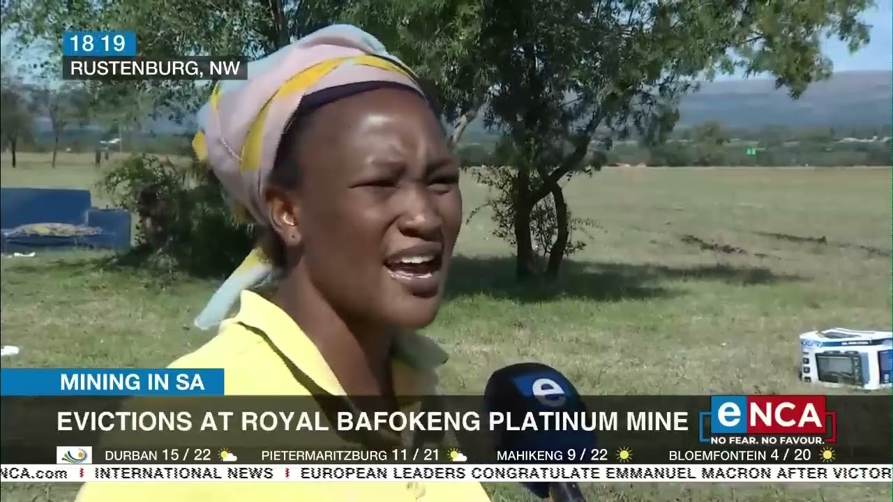 Evictions at Royal Bafokeng Platinum Mine