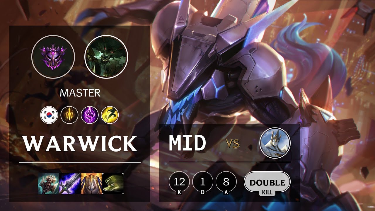 Warwick Mid vs Galio - KR Master Patch 10.13