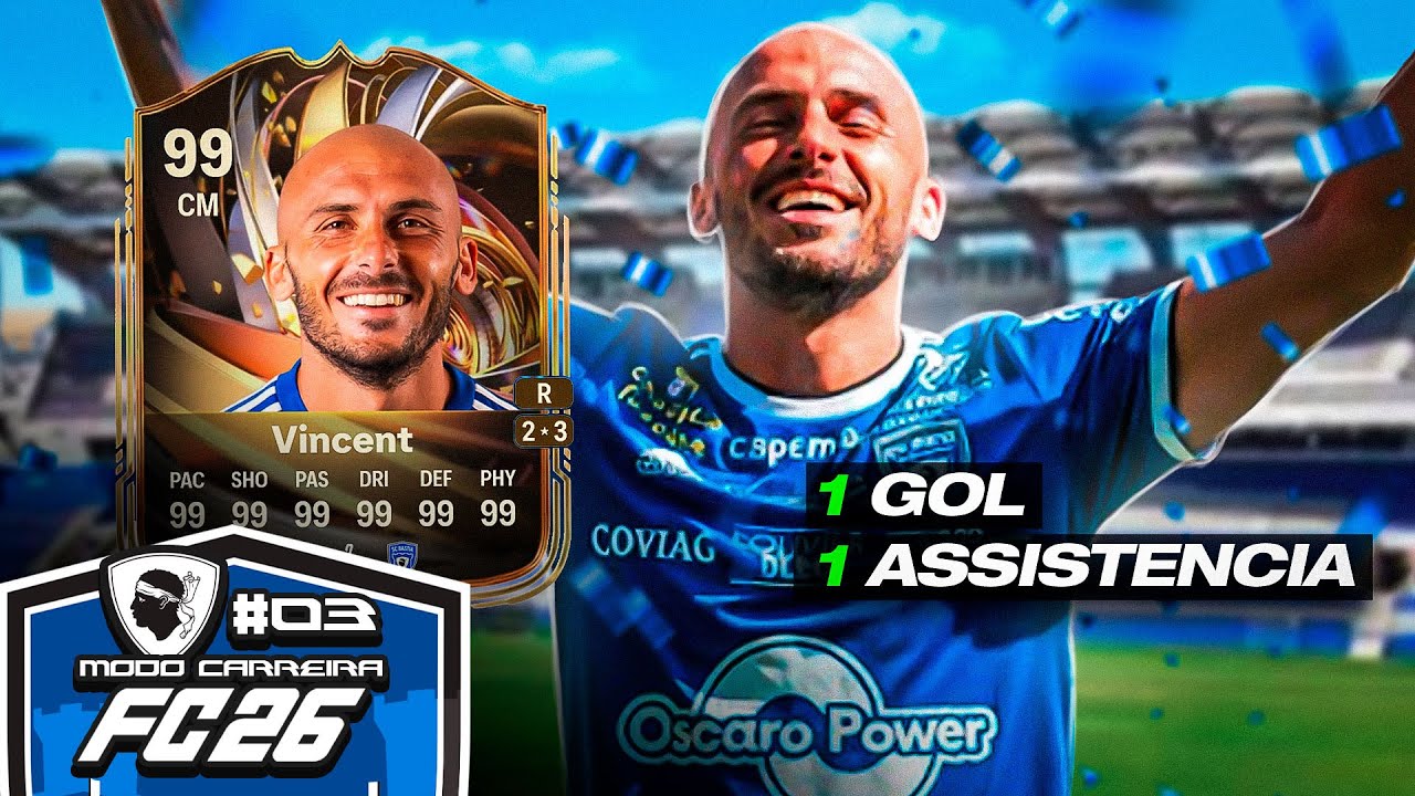 O NOSSO CAPITÃO JOGA MUITO! - Modo Carreira Realista EA FC26 | EP 03