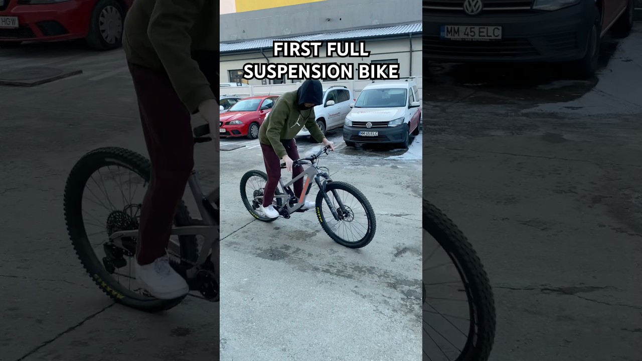 First FULL-SUSPENSION MTB Bike #bike #bicycle #mtb #mountainbike #downhill