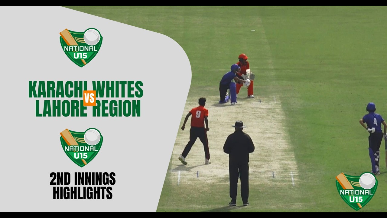 2nd Innings Highlights | Lahore Region Vs Karachi Whites | National Under 15 | MT1H