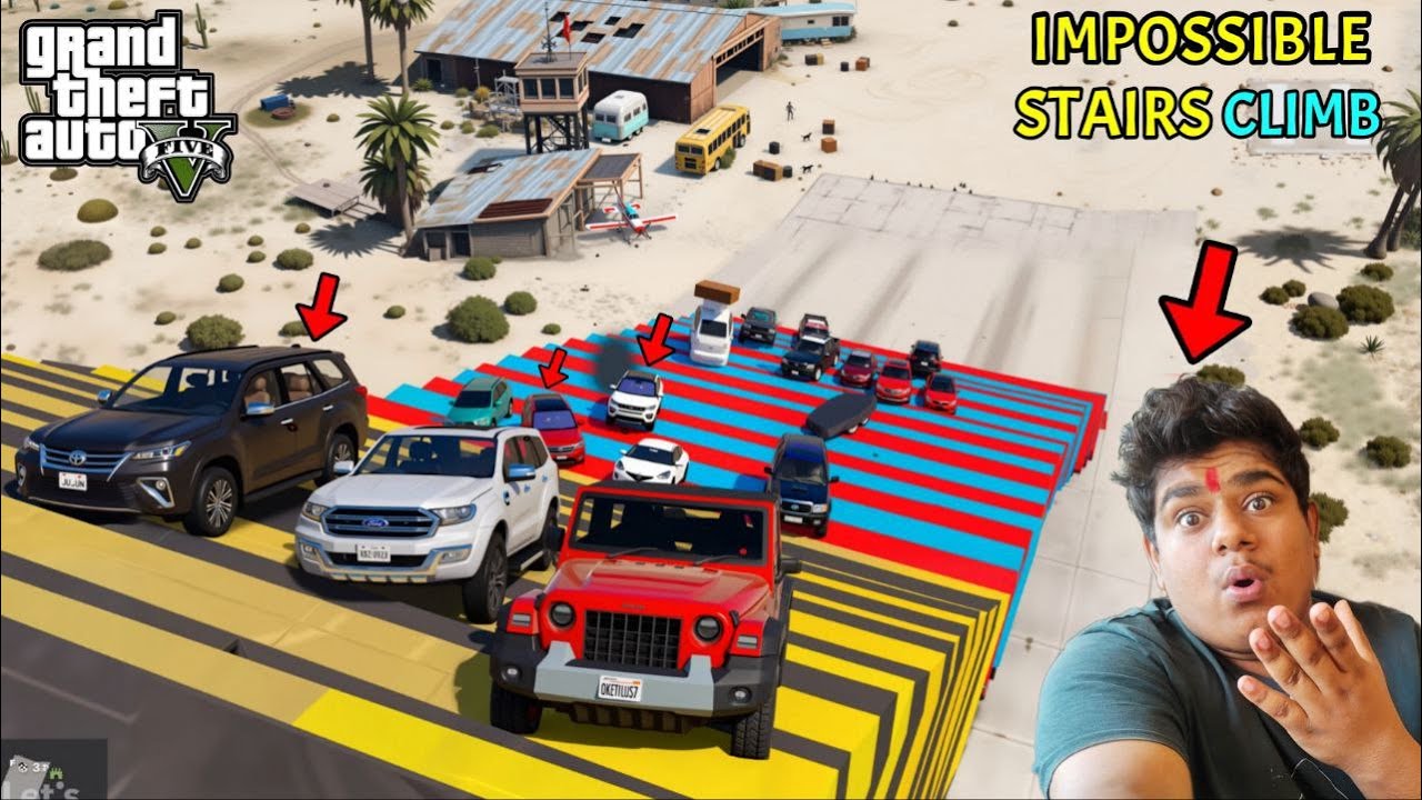 Indian Cars Vs IMPOSSIBLE Stairs Climb Challenge