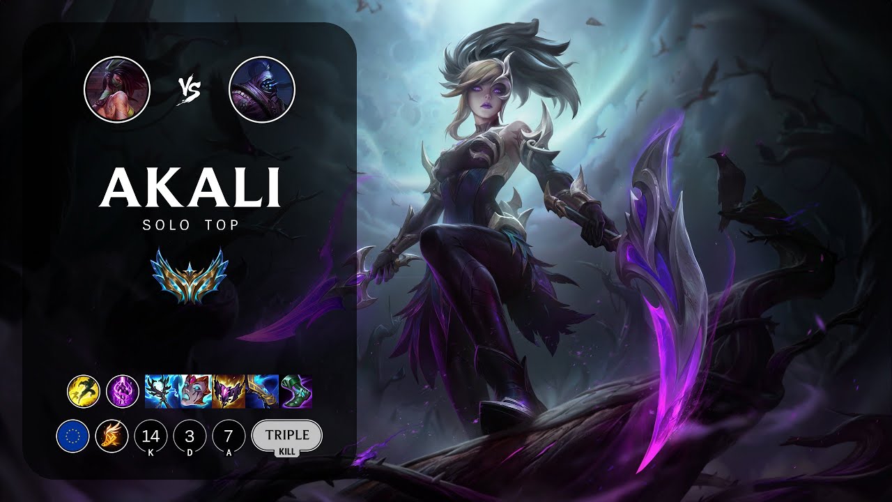 Akali Top vs Jax - EUW Challenger Patch 14.3