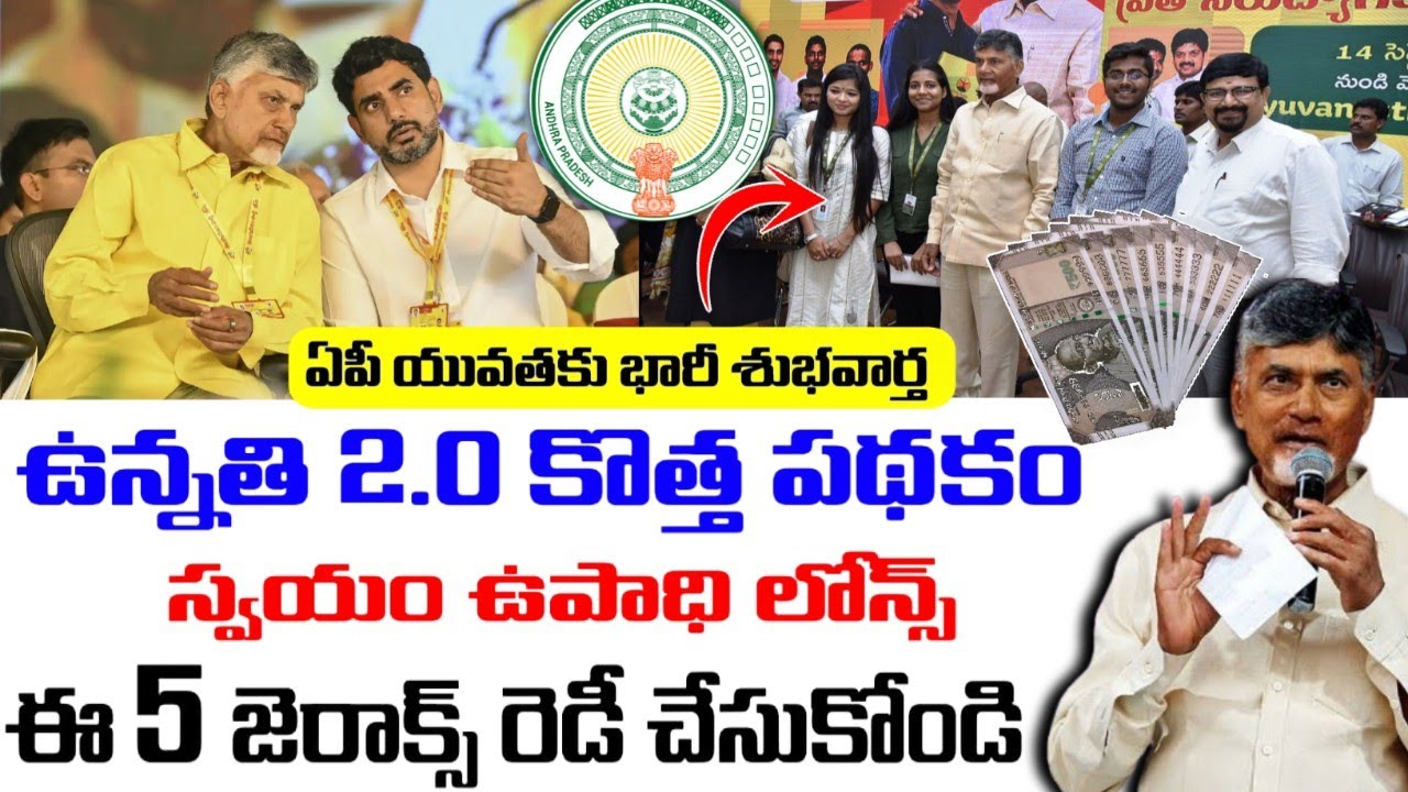 Ap Unnathi 2.O Scheme 2026|Ap Unnathi Subsidy Loans 2026|Ap schemes 2026|unnathi loans application|