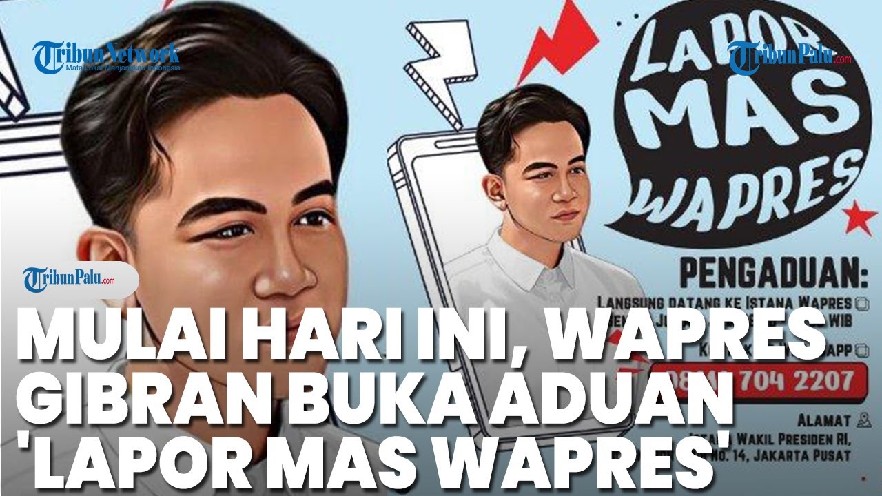 Mulai Hari Ini, Wapres Gibran Buka Aduan 'Lapor Mas Wapres' Sejak Pukul 08.00 WIB