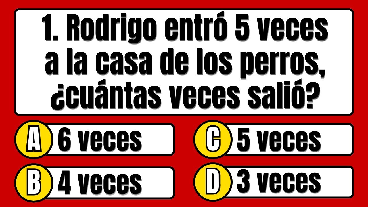 11 Preguntas para Evaluar tu Razonamiento L&oacute;gico (&iexcl;Solo el 1% acierta todas!)