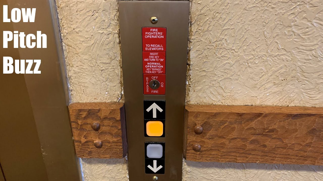 Low Pitch Buzz! Thyssenkrupp Impulse Hydraulic Elevator @ The Keeter Center - Hollister, MO