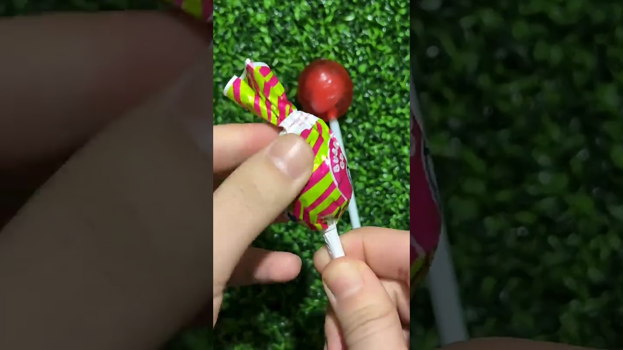 WARNING ⚠️ THIS LOLLIPOP CRUNCH IS TOO SATISFYING 😳🍭 | Candy ASMR #Shorts