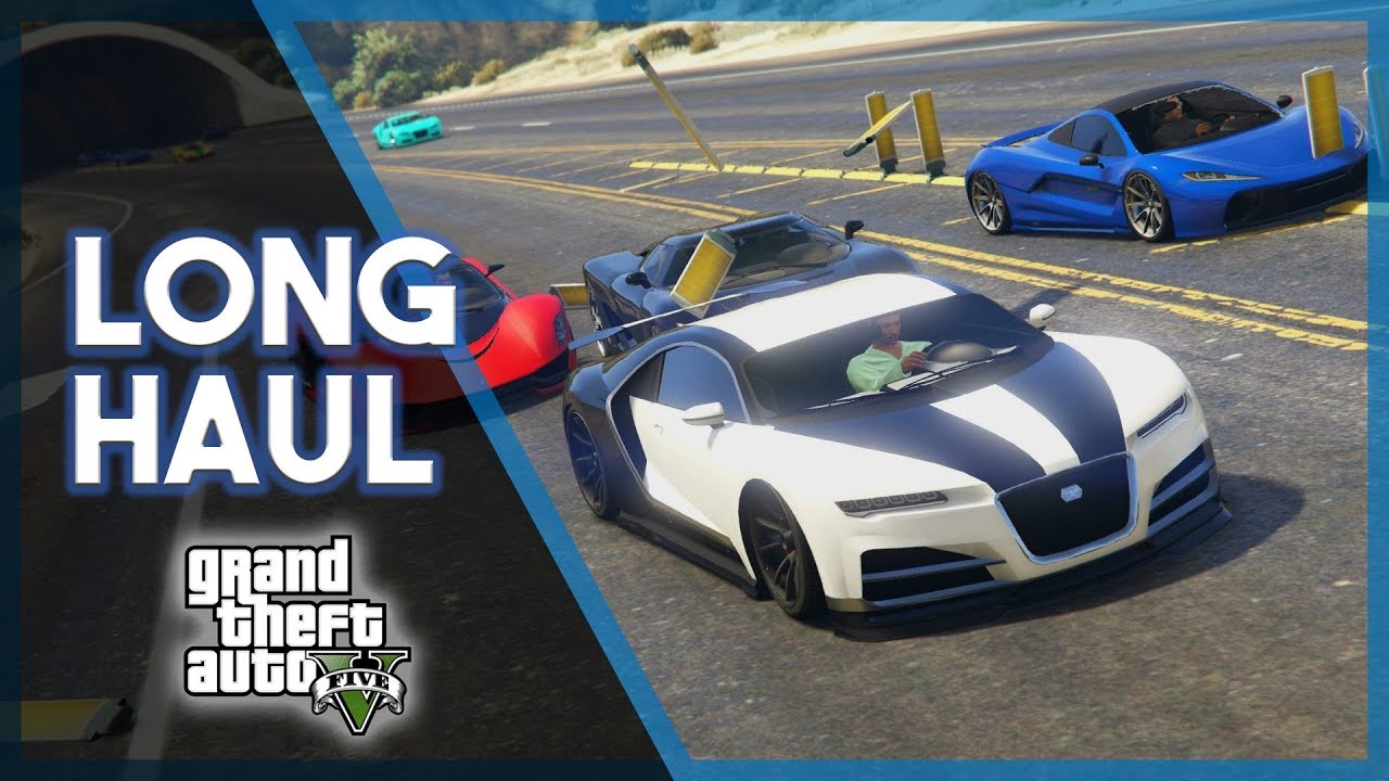 GTA 5 Online | Hilarious Long Haul and a stunt race... (Raging & Funny Moments)