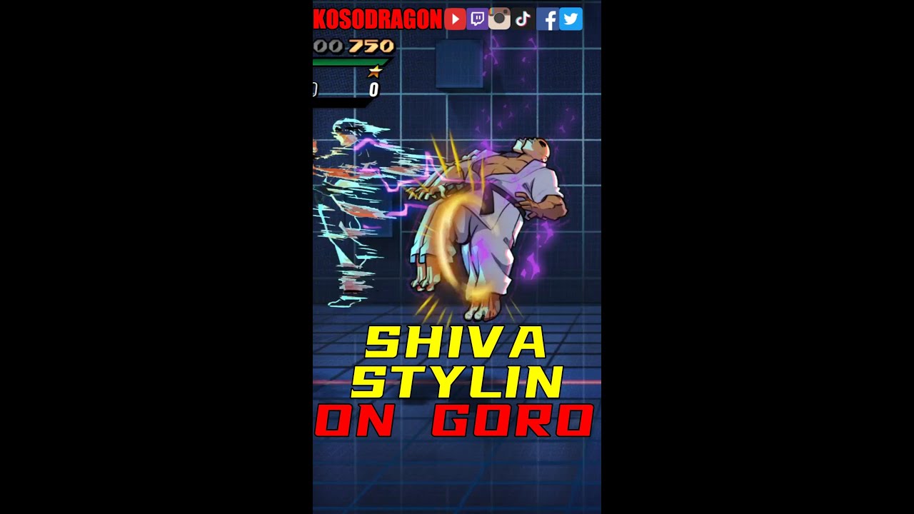 Shiva Stylish Combo On Goro Streets of Rage 4 V7 DLC #shorts