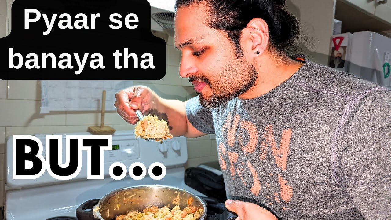 Made High Protein Pulao🇨🇦| Bachche Ne Khana Nahi Khaya & Wife Scolded| Hindi Vlog