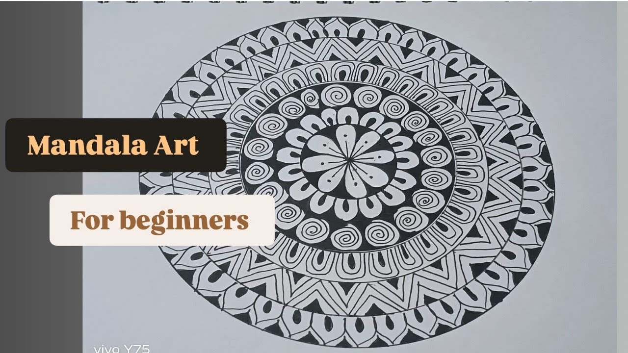 Relaxing Mandala Art | Easy Mandala Drawing for Beginners