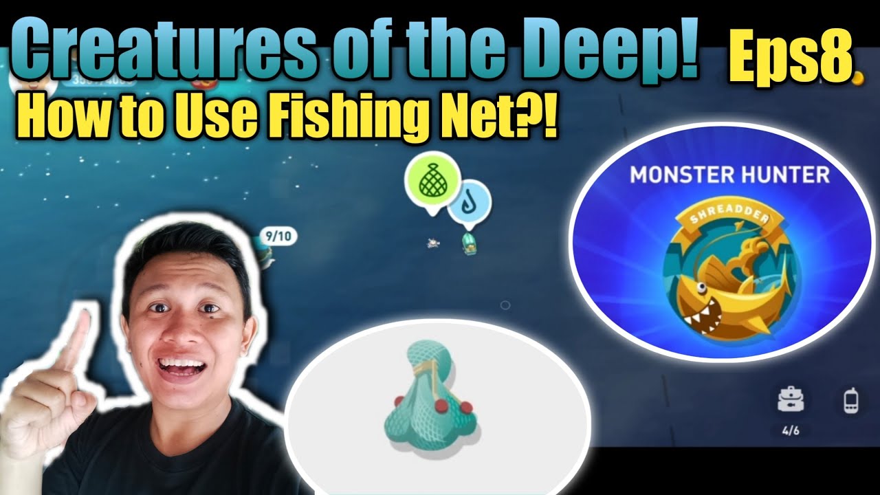 First Time Using Fishing Net! Store Item 20 Christmas Box to Santa! Creatures of the Deep: Fishing!