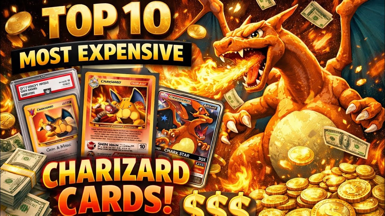 Most EXPENSIVE CHARIZARD Cards!