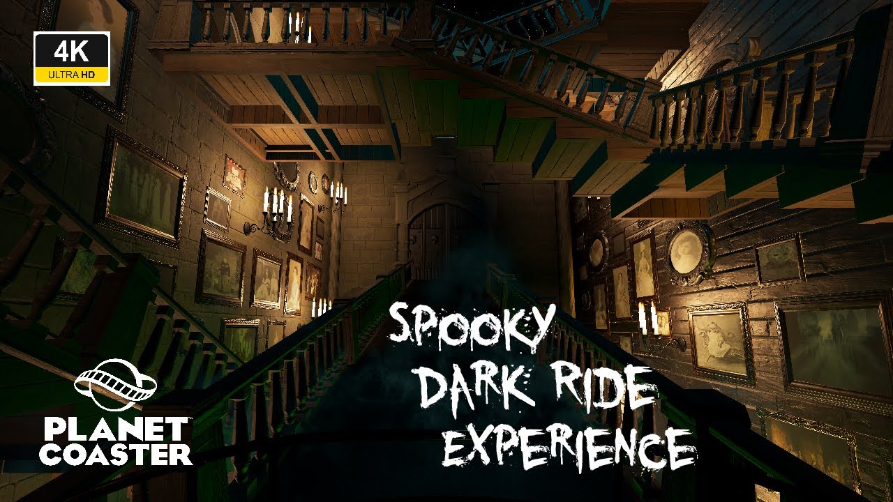 Planet Coaster 4K Spooky Dark Ride Experience