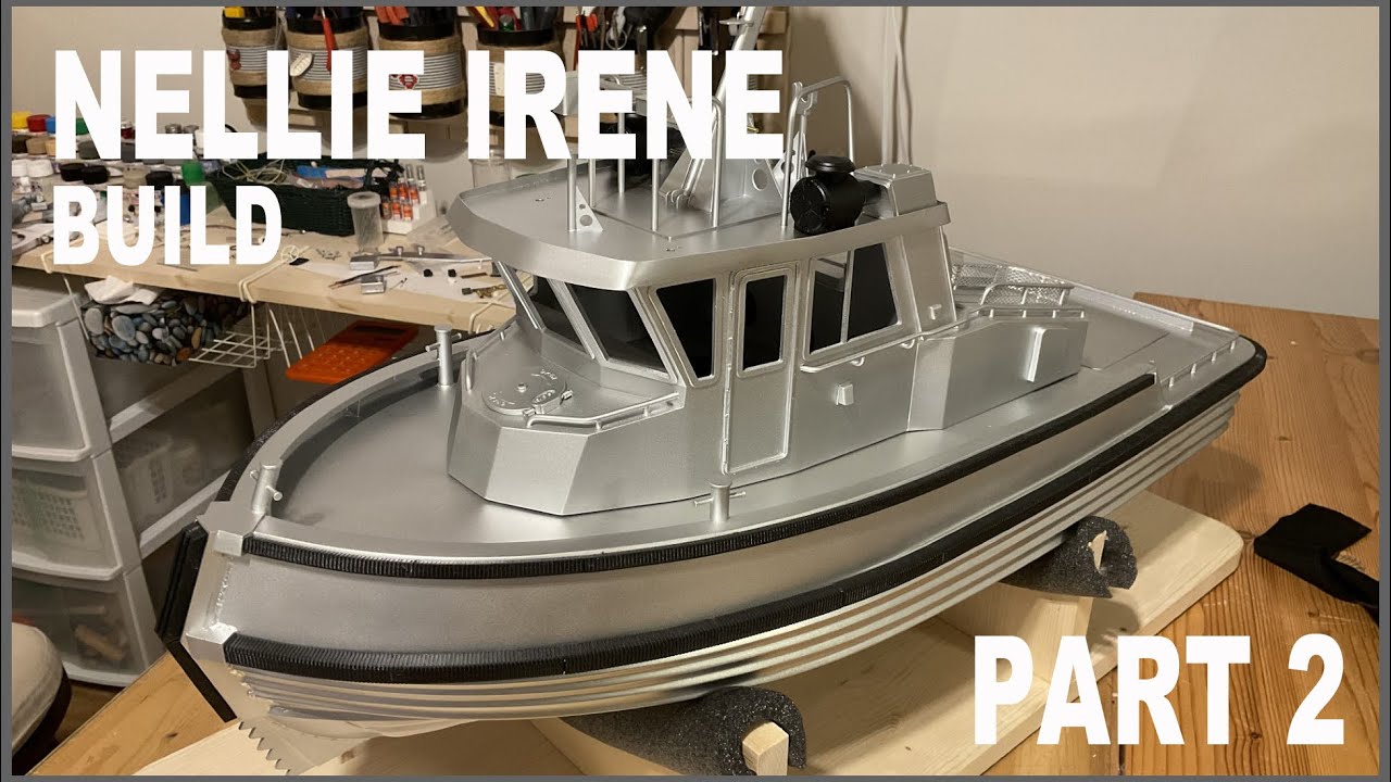 RC 1/16 scale scratch build NELLIE IRENE all aluminum tugboat!