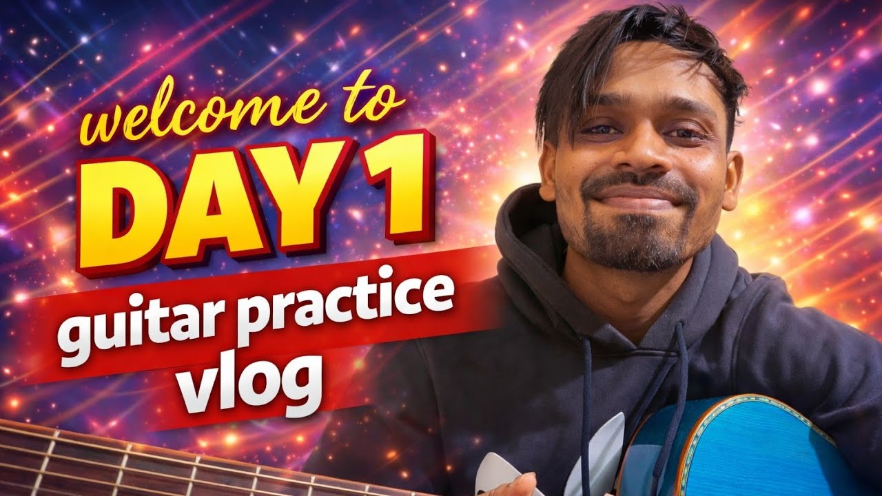 Welcome to Day 1 | Guitar Practice Vlog 🎸 | My Guitar Journey Begins