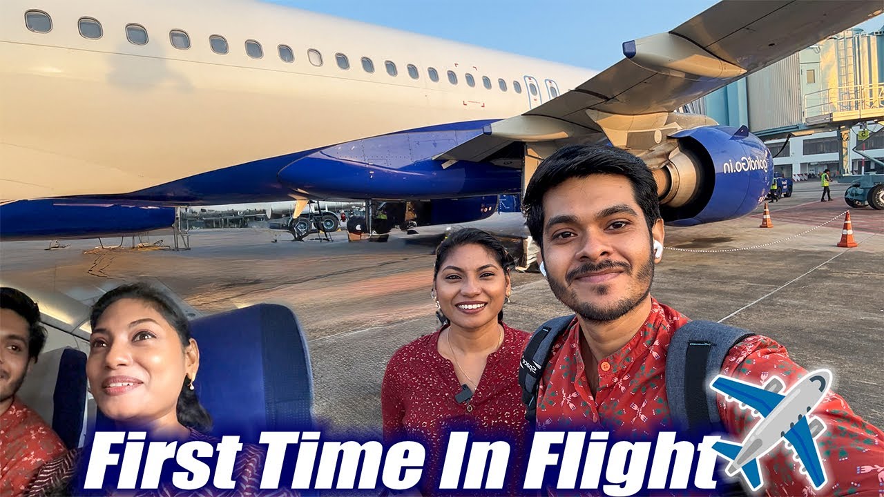 ഞങ്ങൾ വിചാരിച്ചതുപോലേ അല്ല😳✈️ Our First Flight Experience👫 #travel