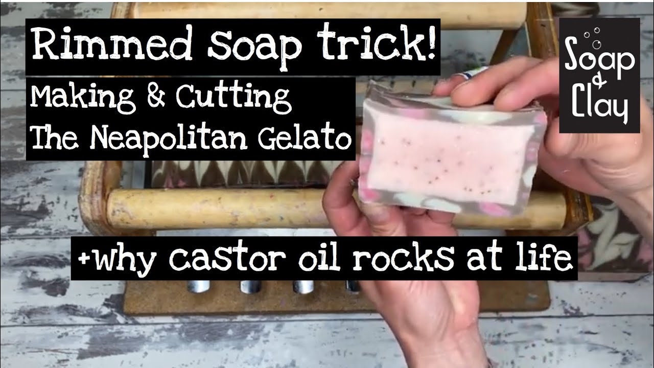 Rimmed soap tutorial | Neapolitan Gelato | Tips for square rimmed soaps | Day 106/365