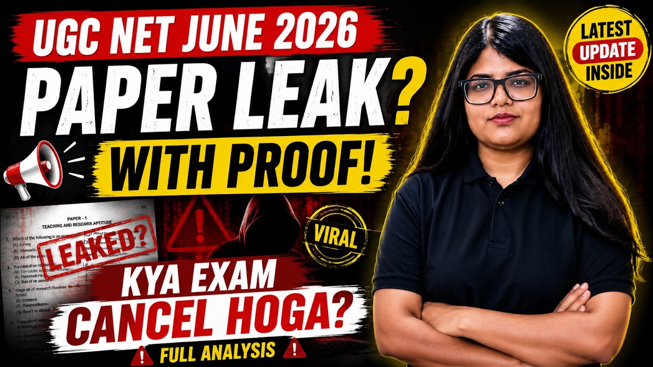 UGC NET June 2026 Paper Leak? 😱Will the Exam Be Cancelled? Full Analysis & Latest Updates|Yukti Jain