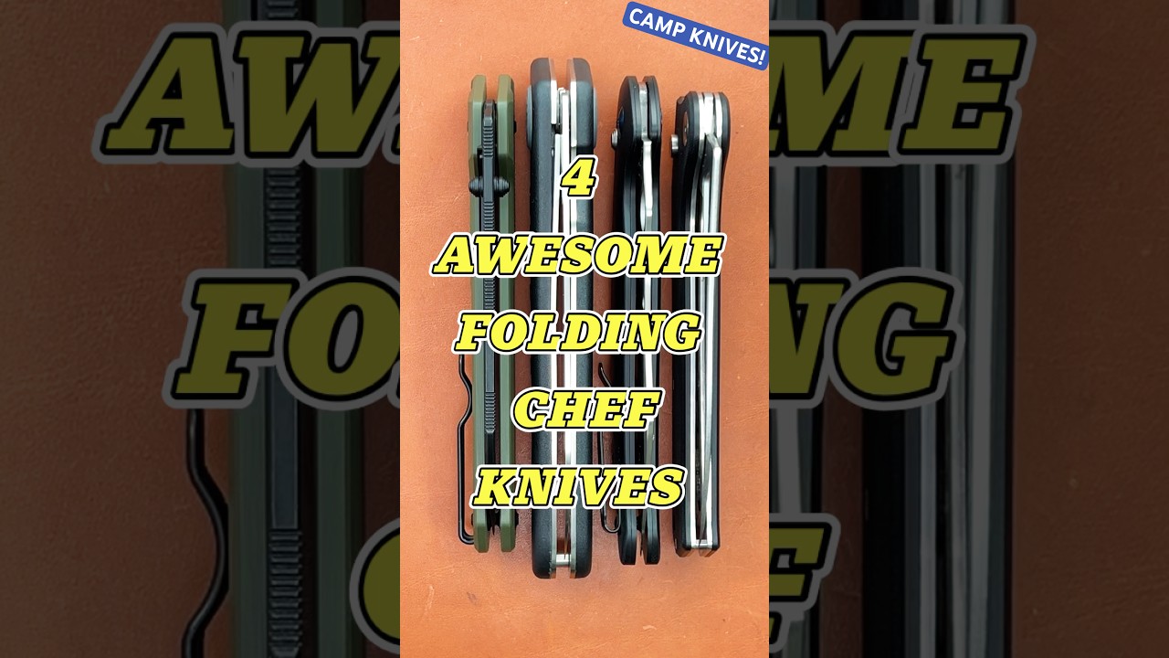 4 Slicey Folding Chefs Knives #knife #youtubeshorts #shorts #edc #blade