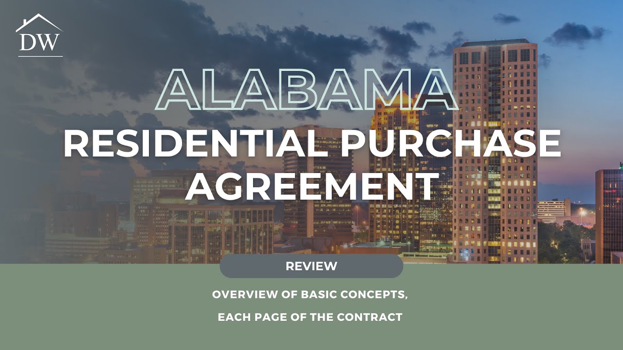 Alabama Residential Purchase and Sale Agreement Training