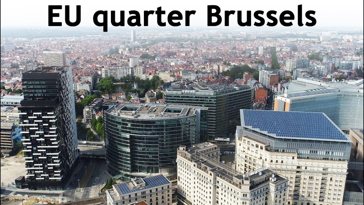 Brussels | European quarter | Drone | 4K
