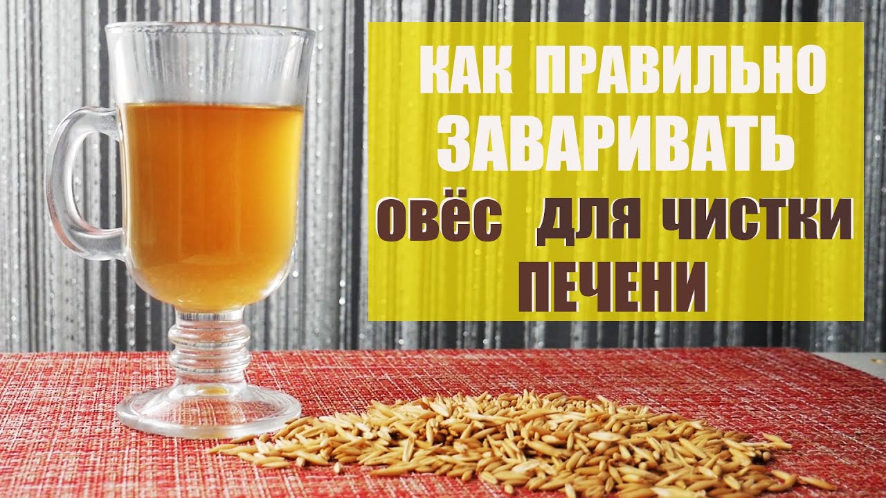 Как ПРАВИЛЬНО заварить  НЕОЧИЩЕННЫЙ ОВЁС ДЛЯ ЧИСТКИ ПЕЧЕНИ