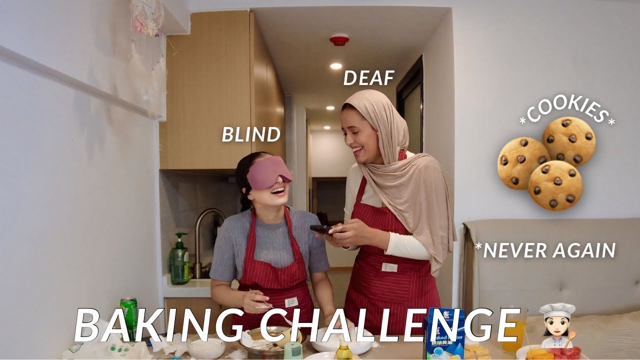 Blind vs Deaf Baking Challenge 🧈🍪| جربنا نصيبو كوكيز: وحدة ما كتشوفش ووحدة ما كتسمعش 👩🏻‍🍳