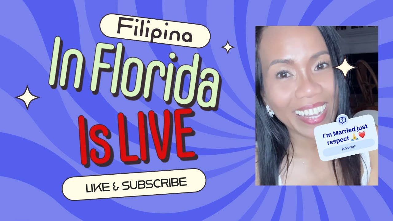 Filipina in Florida is live! Saying hello and good evening to all❤️🙏
