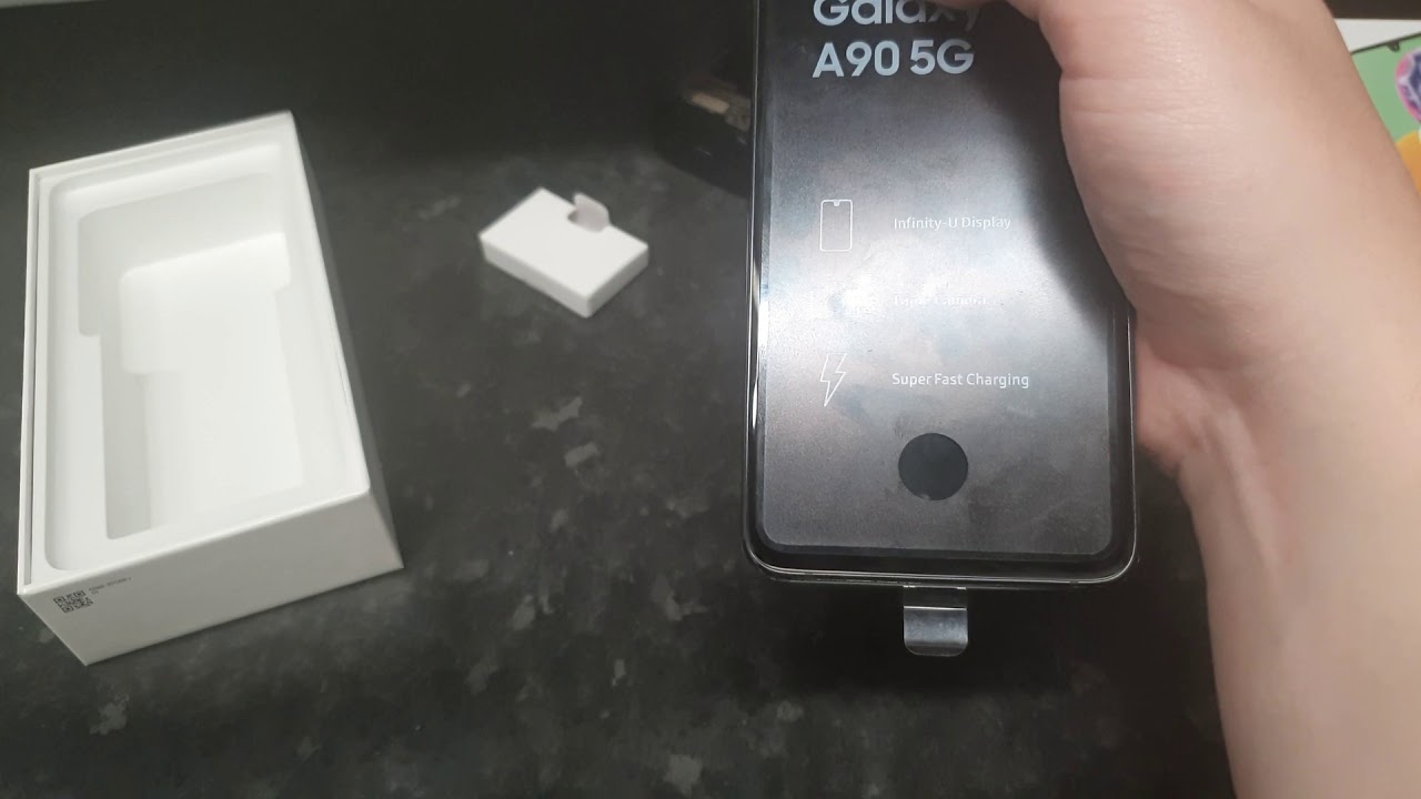 Samsung A90 5G Black Unboxing and First Look