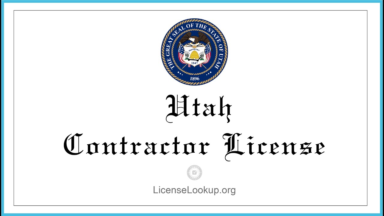 Utah Contractor License -  What You need to get started #license #Utah