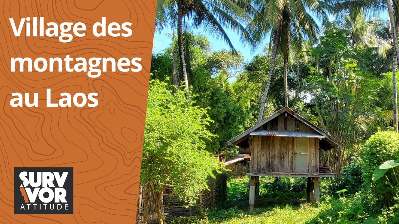 VISITE d'un Village Khmu Ethnie du Laos