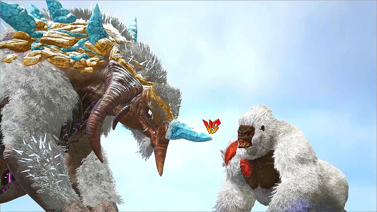 Ark Extinction - ICE TITAN vs MEGAPITHECUS (Gamma/Beta n Alpha) [Ep.2]