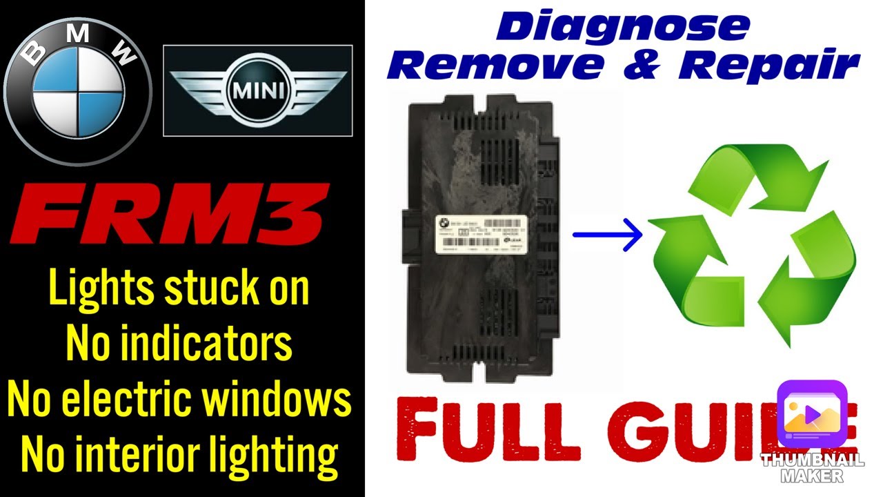 BMW E Series FRM3 Module How to Test, Remove + Repair headlights, indicators, windows not working