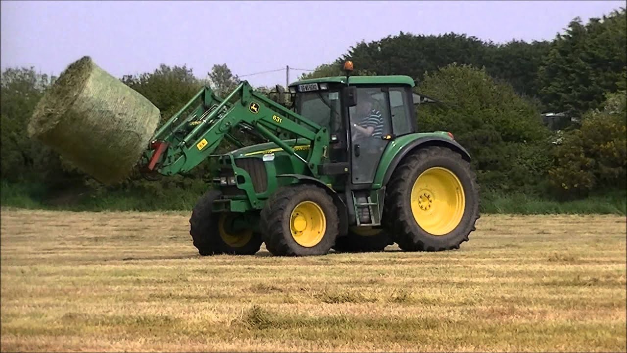 collecting bales at speed