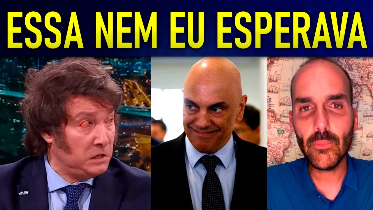 MILEI OBEDECE ALEXANDRE E TRAl BOLSONARO APÓS PRlSÃO!! EDUARDO FOGE DOS EUA E APARECE EM OUTRO PAÍS!