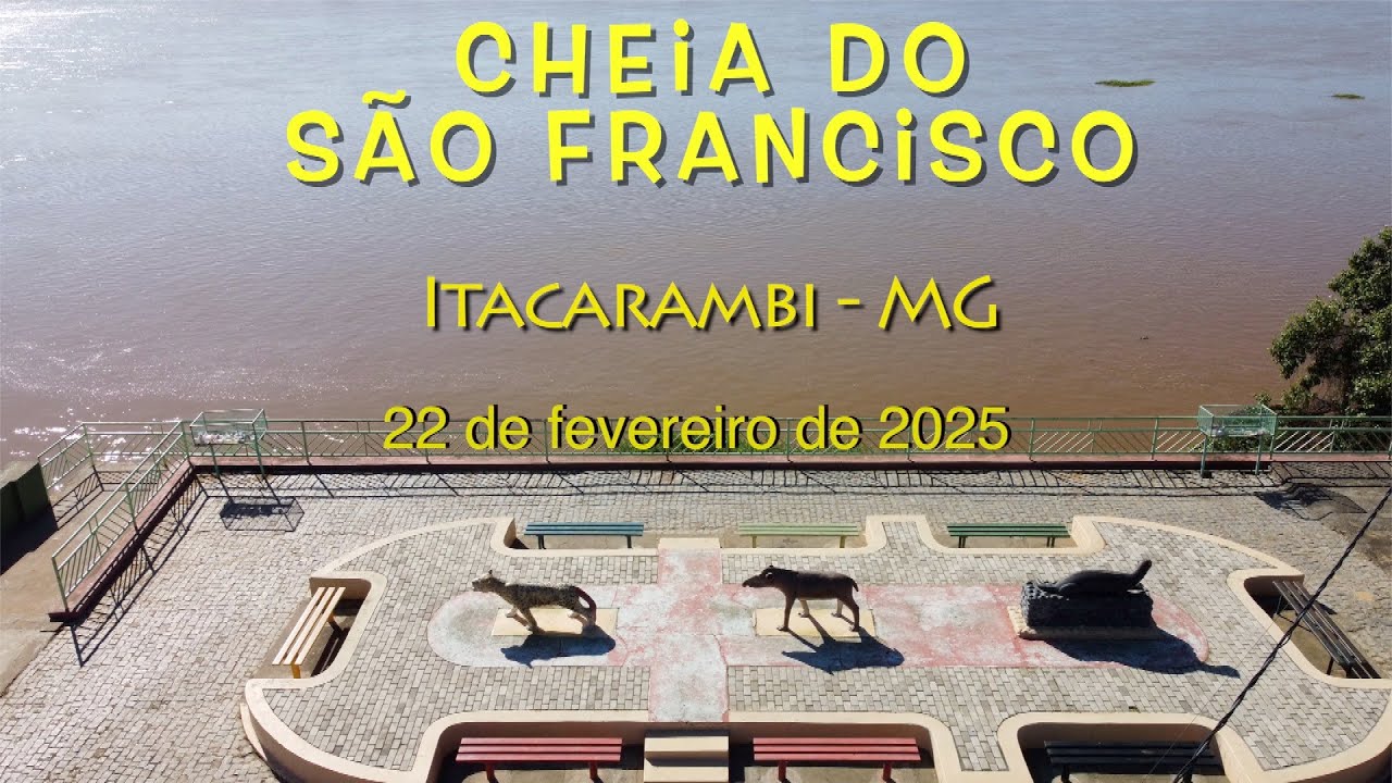 A cheia do São Francisco em 2025 acabou ? Rio em Itacarambi MG